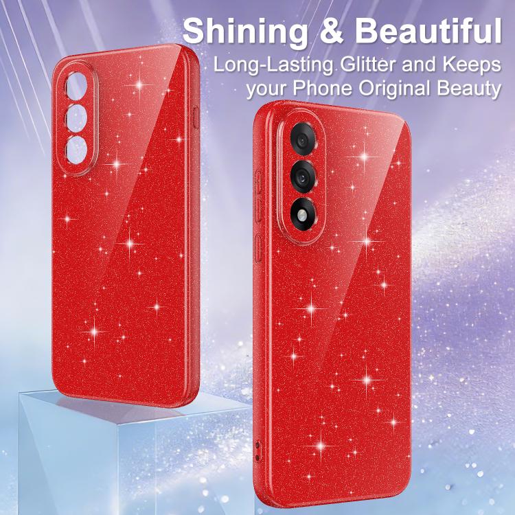 For OnePlus Nord 5 / Ace 5 Ultra 5G Fine Hole Glossy Glitter Magnetic TPU Phone Case with Same Color Hand Strap