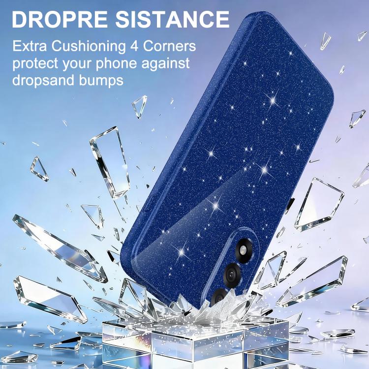 For OnePlus Nord 5 / Ace 5 Ultra 5G Fine Hole Glossy Glitter Magnetic TPU Phone Case with Same Color Hand Strap