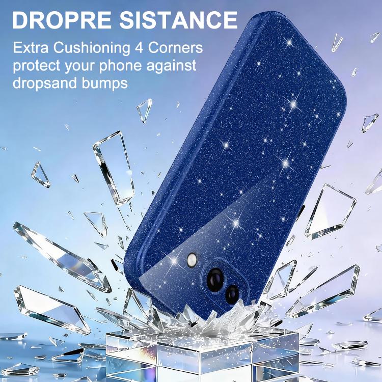 For Google Pixel 9a Fine Hole Glossy Glitter Magnetic TPU Phone Case with Same Color Hand Strap