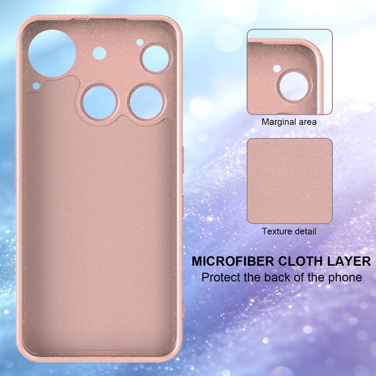For Nothing Phone 3 Fine Hole Glossy Glitter Magnetic TPU Phone Case with Same Color Hand Strap