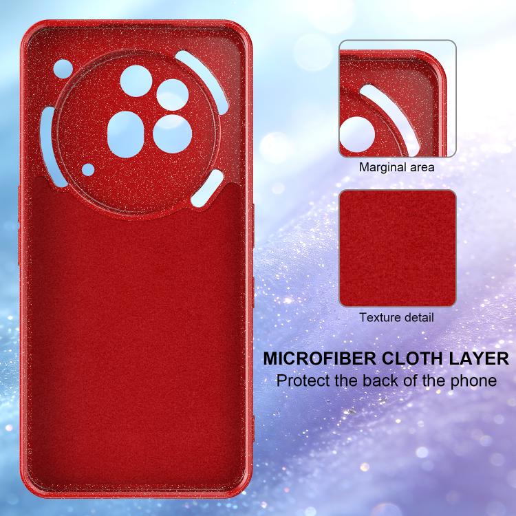 For Nothing Phone 3a Pro Fine Hole Glossy Glitter Magnetic TPU Phone Case with Same Color Hand Strap