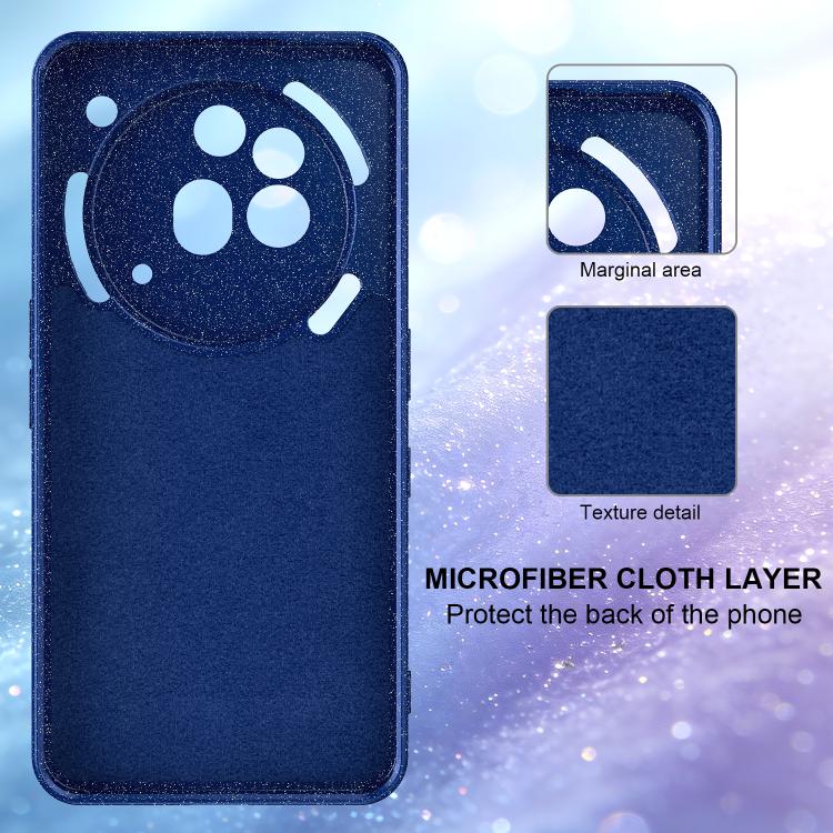 For Nothing Phone 3a Pro Fine Hole Glossy Glitter Magnetic TPU Phone Case with Same Color Hand Strap