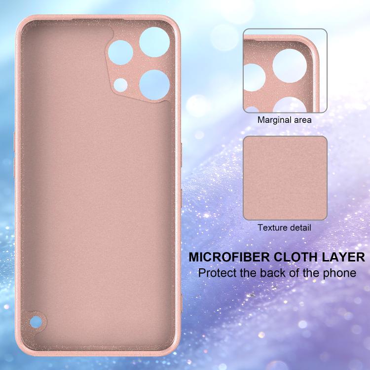 For Nothing Phone 3a Lite Fine Hole Glossy Glitter Magnetic TPU Phone Case with Same Color Hand Strap