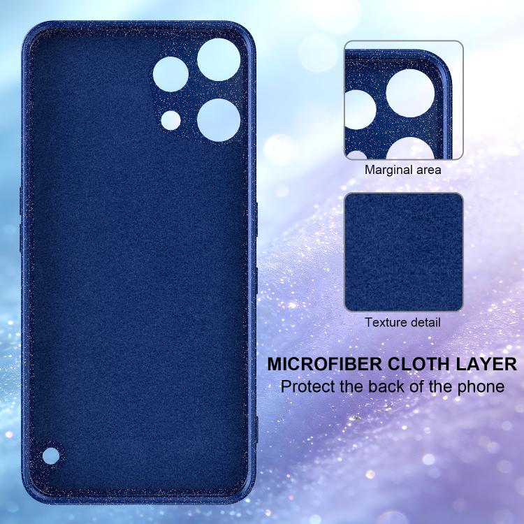For Nothing Phone 3a Lite Fine Hole Glossy Glitter Magnetic TPU Phone Case with Same Color Hand Strap