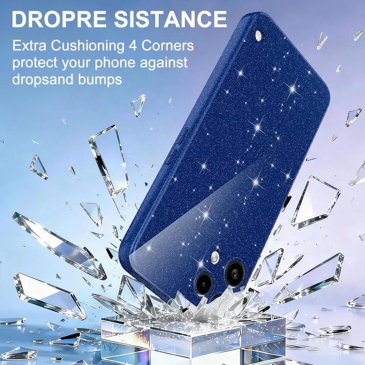 For Nothing Phone 3a Lite Fine Hole Glossy Glitter Magnetic TPU Phone Case with Same Color Hand Strap
