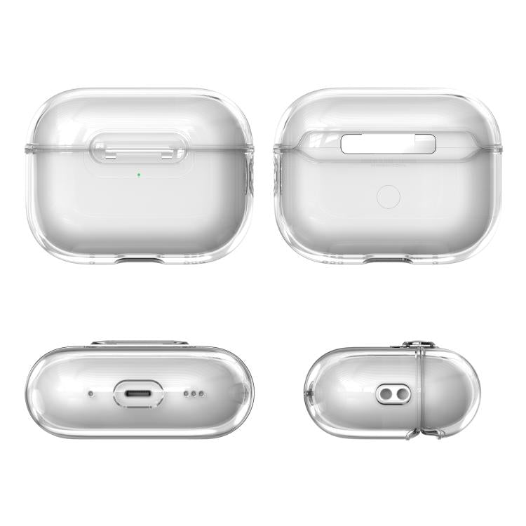For AirPods Pro 3 Clear Lock Wireless Earphone Shockproof Protective Case