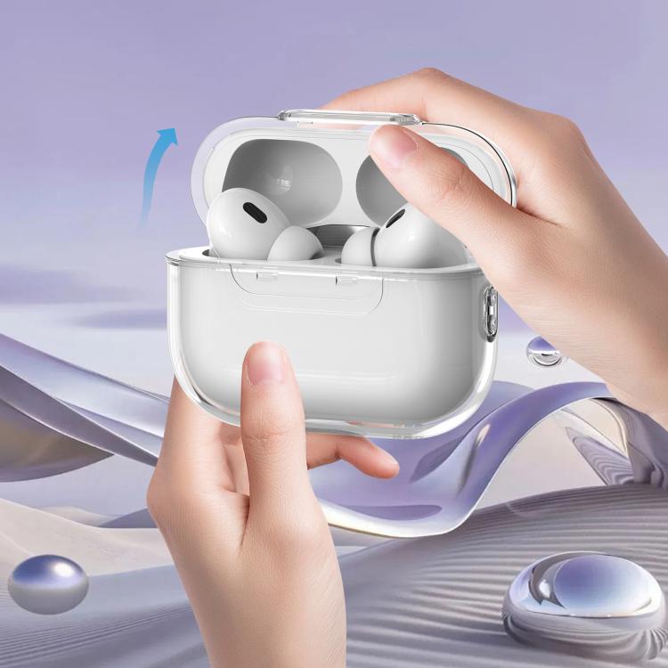 For AirPods Pro 3 Clear Lock Wireless Earphone Shockproof Protective Case