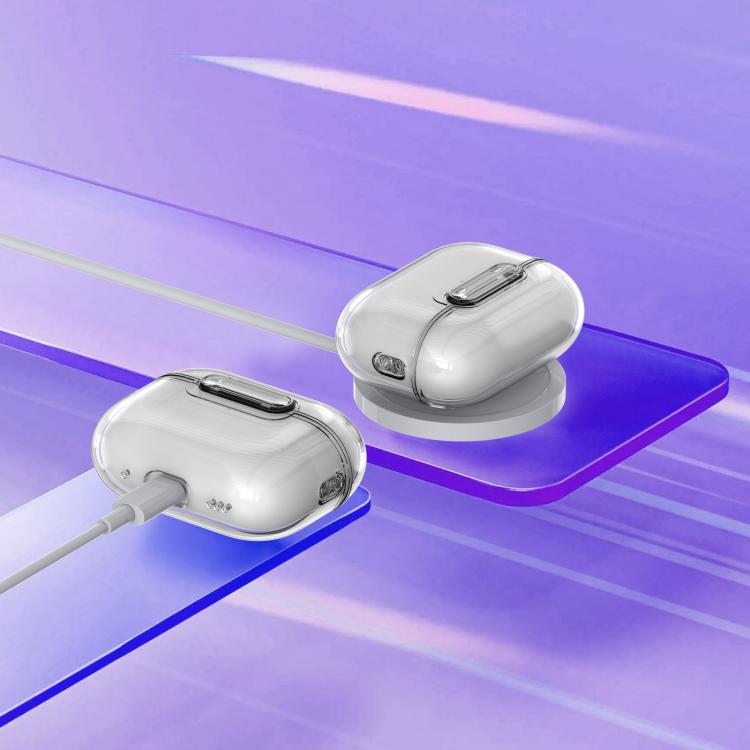 For AirPods Pro 3 Clear Lock Wireless Earphone Shockproof Protective Case