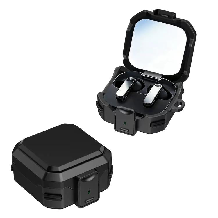 For Samsung Galaxy Buds 4 / 4 Pro Thunder Armor Anti-fall Earphones Protective Cover with Switch