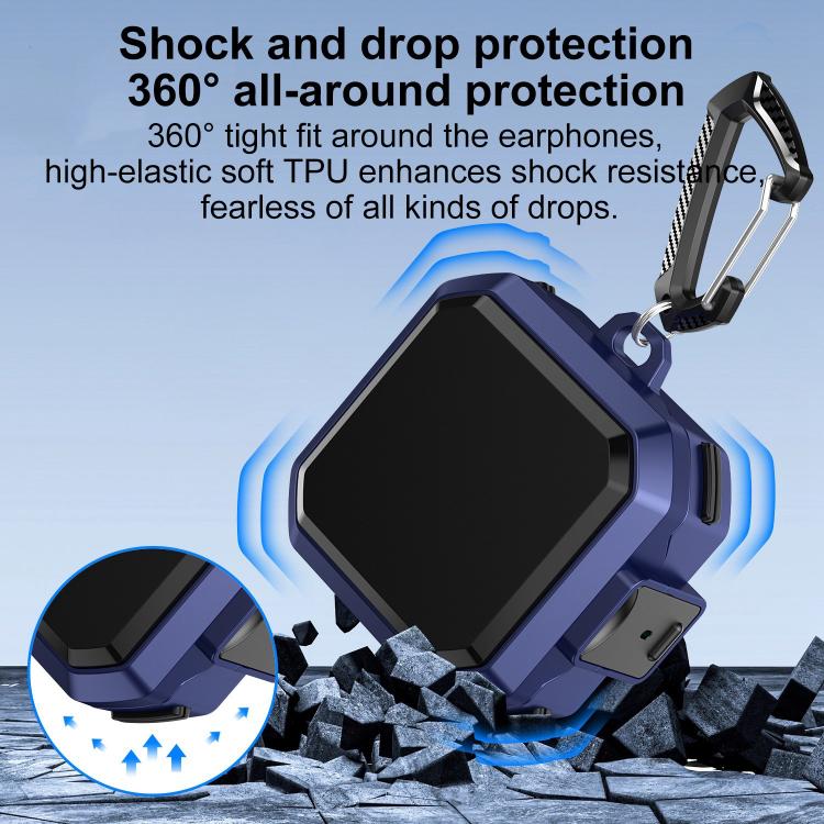For Samsung Galaxy Buds 4 / 4 Pro Thunder Armor Anti-fall Earphones Protective Cover with Switch