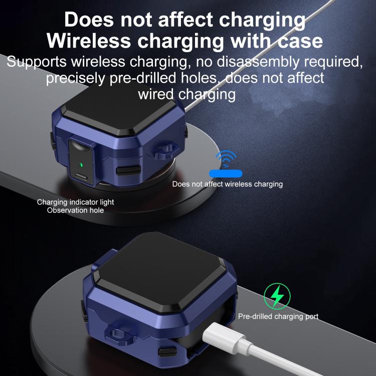 For Samsung Galaxy Buds 4 / 4 Pro Thunder Armor Anti-fall Earphones Protective Cover with Switch