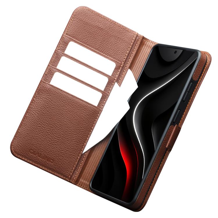 For Samsung Galaxy S26 Ultra 5G QIALINO Classics 3rd Genuine Leather Phone Case