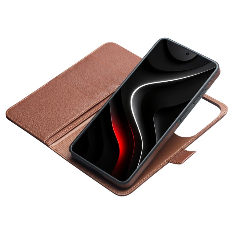 For Samsung Galaxy S26 Ultra 5G QIALINO Classics 3rd Genuine Leather Phone Case