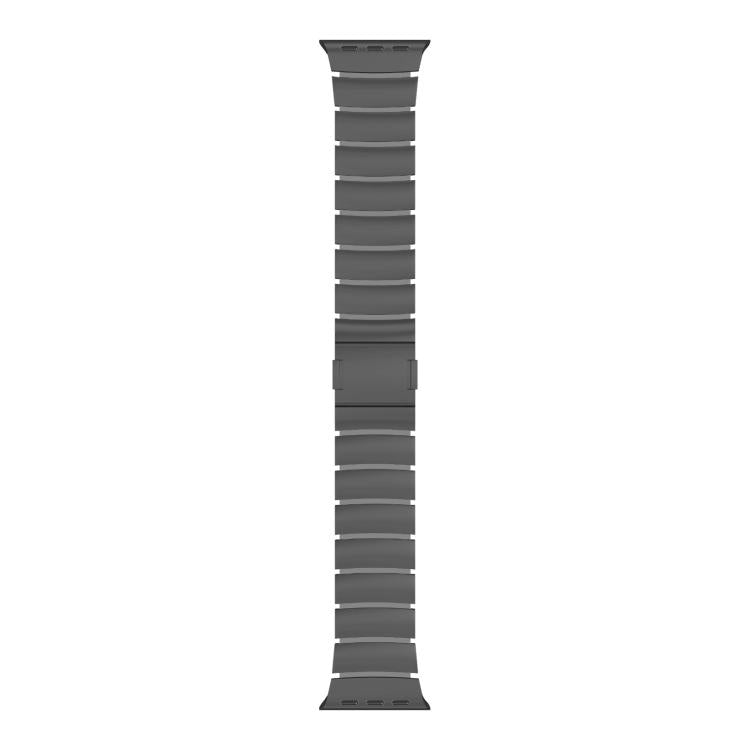 For Apple Watch 42mm / 41mm / 40mm / 38mm Magnetic Clasp One Beads Silicone Titanium Alloy Watch Band