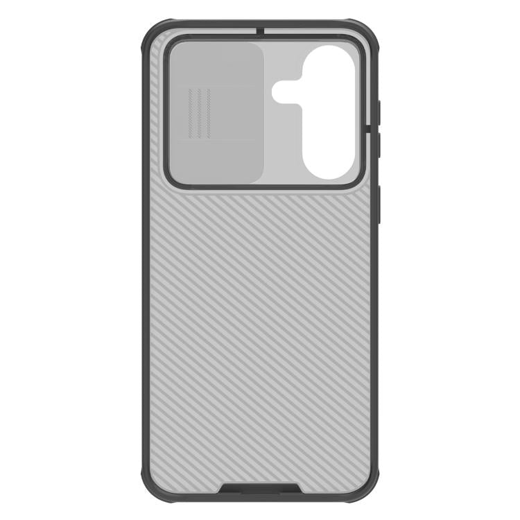 For Samsung Galaxy A37 5G NILLKIN Black Mirror Pro Series Camshield PC Phone Case - Transparent Black