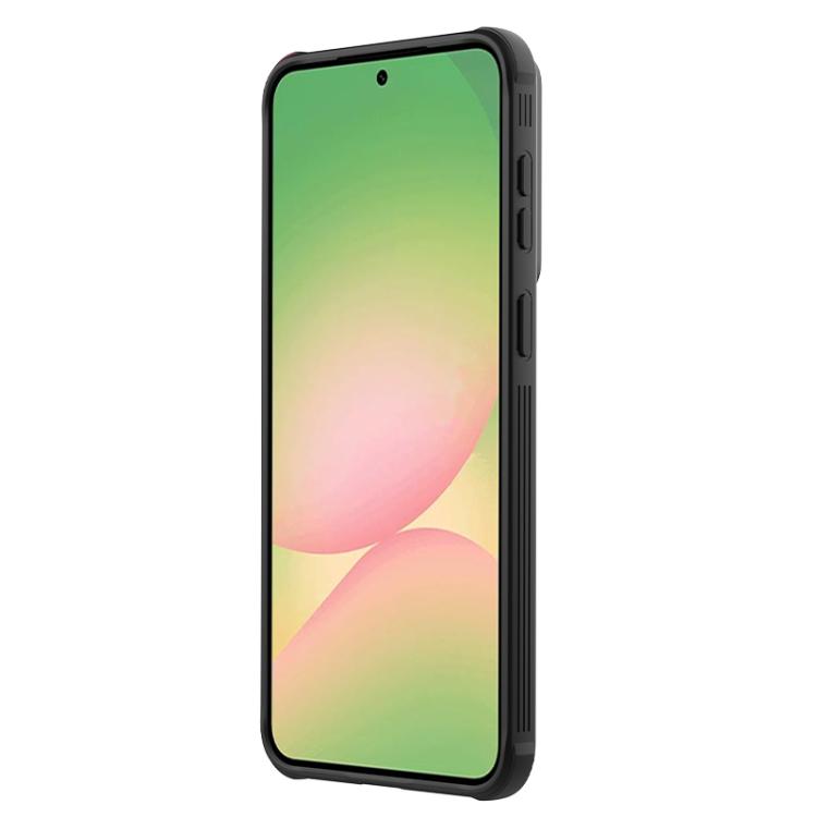 For Samsung Galaxy A57 5G NILLKIN Black Mirror Pro Series Camshield PC Phone Case - Transparent Black