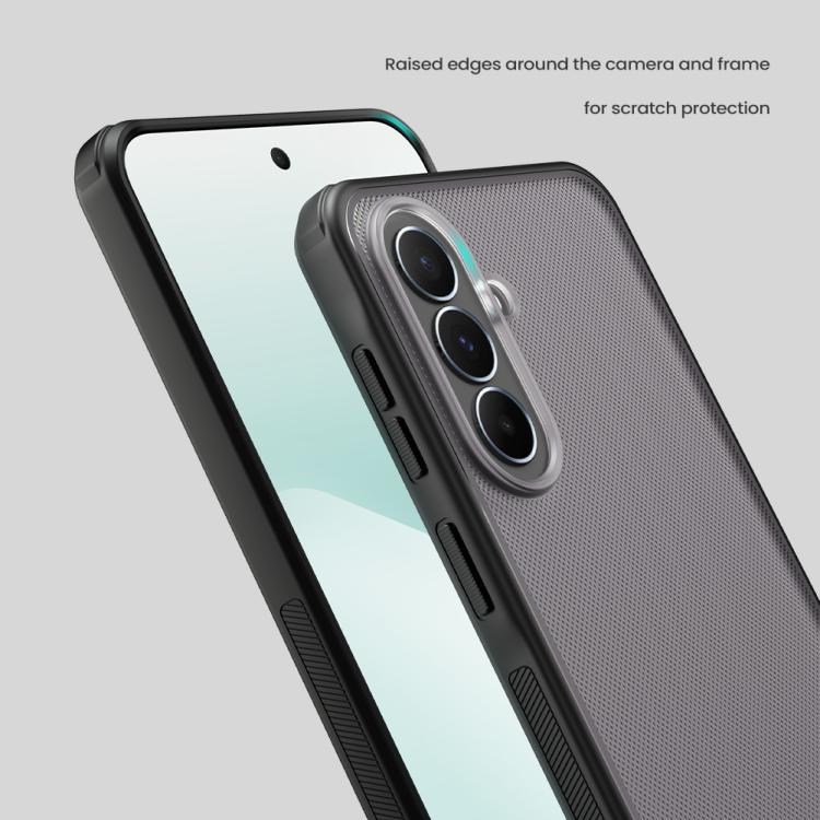 For Samsung Galaxy A37 5G NILLKIN Super Frosted Shield Pro PC + TPU Phone Case - Transparent Black