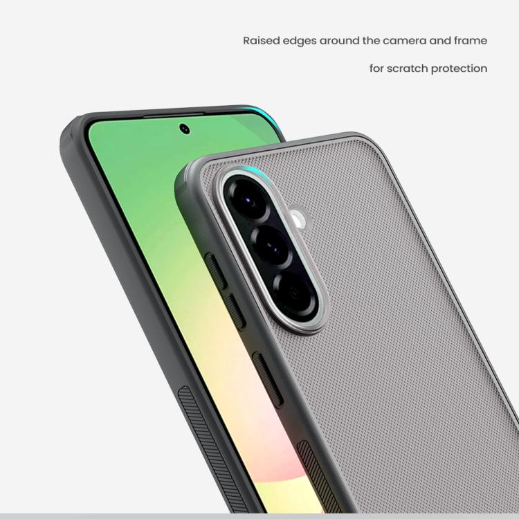 For Samsung Galaxy A57 5G NILLKIN Super Frosted Shield Pro PC + TPU Phone Case - Transparent Black