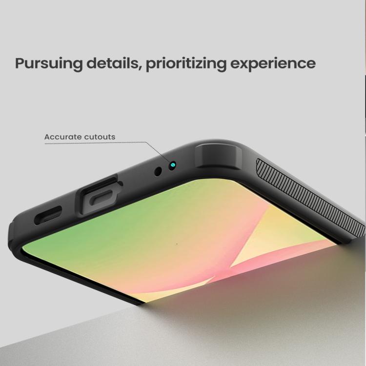 For Samsung Galaxy A57 5G NILLKIN Super Frosted Shield Pro PC + TPU Phone Case - Transparent Black