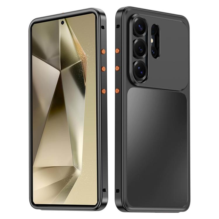 For Samsung Galaxy S24 Ultra 5G Buckle Magnetic Metal Phone Case