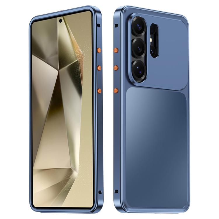 For Samsung Galaxy S24 Ultra 5G Buckle Magnetic Metal Phone Case