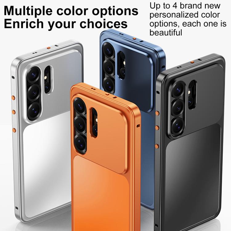 For Samsung Galaxy S23 Ultra 5G Buckle Magnetic Metal Phone Case