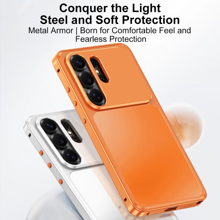 For Samsung Galaxy S26 Ultra 5G Buckle Magnetic Metal Phone Case