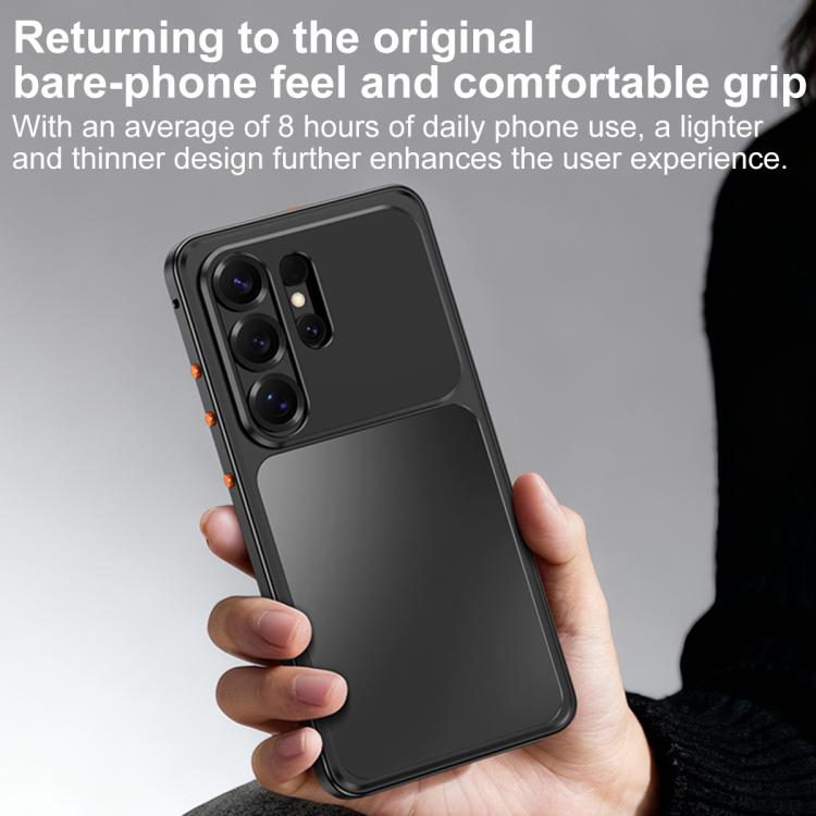 For Samsung Galaxy S24 Ultra 5G Buckle Magnetic Metal Phone Case