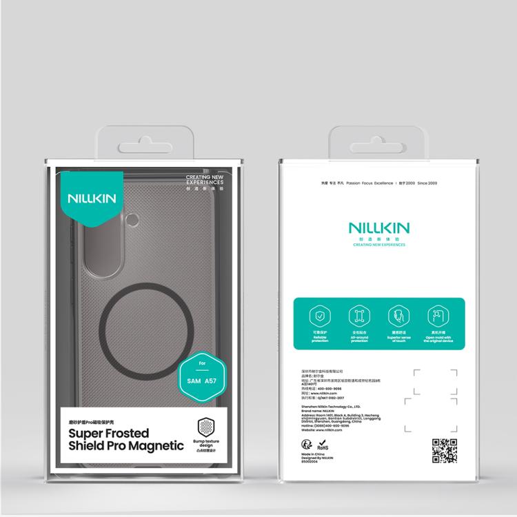 For Samsung Galaxy A57 5G NILLKIN Frosted Shield Pro Magnetic Phone Case - Transparent Black