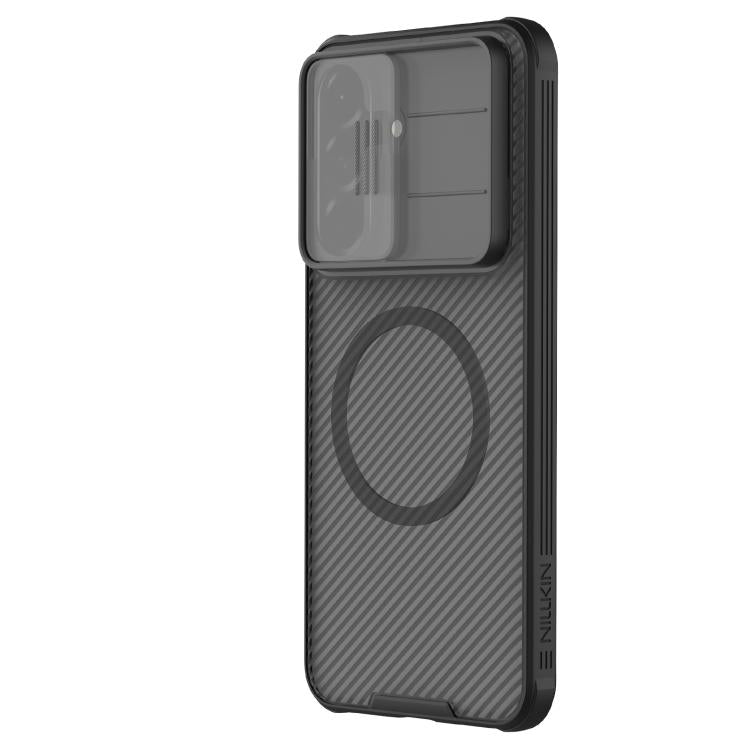 For Samsung Galaxy A57 5G NILLKIN CamShield Pro Magnetic PC Phone Case - Transparent Black