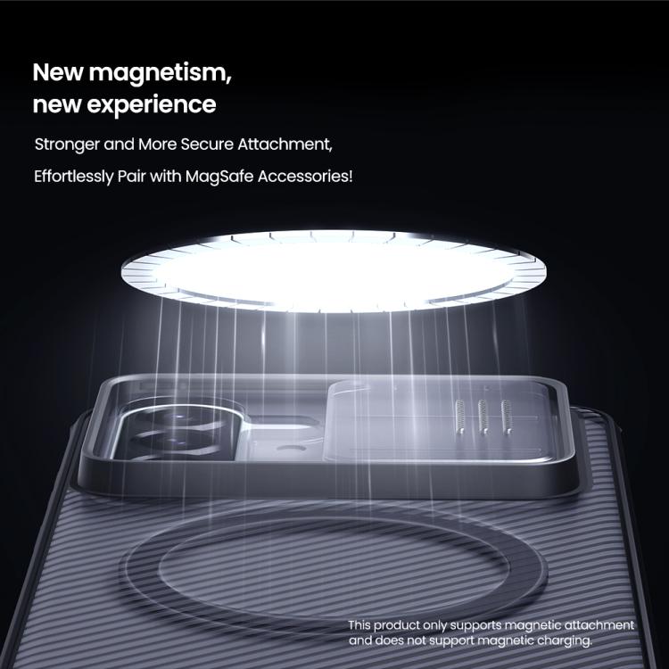 For Samsung Galaxy A57 5G NILLKIN CamShield Pro Magnetic PC Phone Case - Transparent Black