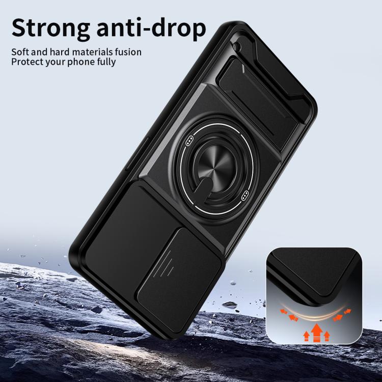 For Nothing Phone 3a Lite Lens Sliding Window Multifunctional Magnetic Shockproof Phone Case