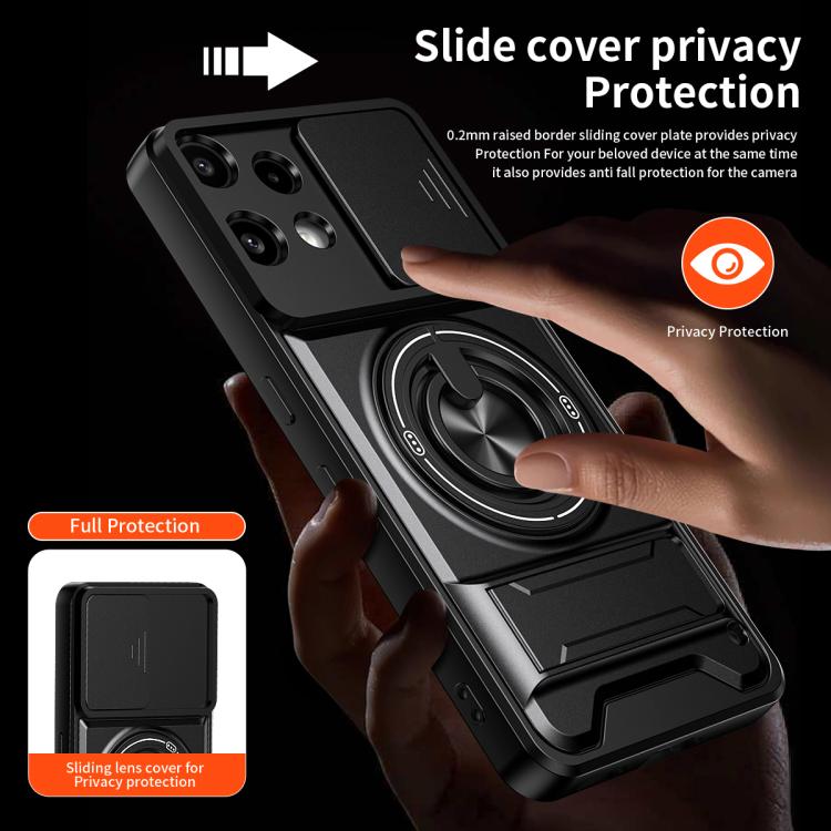 For Nothing Phone 3a Lite Lens Sliding Window Multifunctional Magnetic Shockproof Phone Case