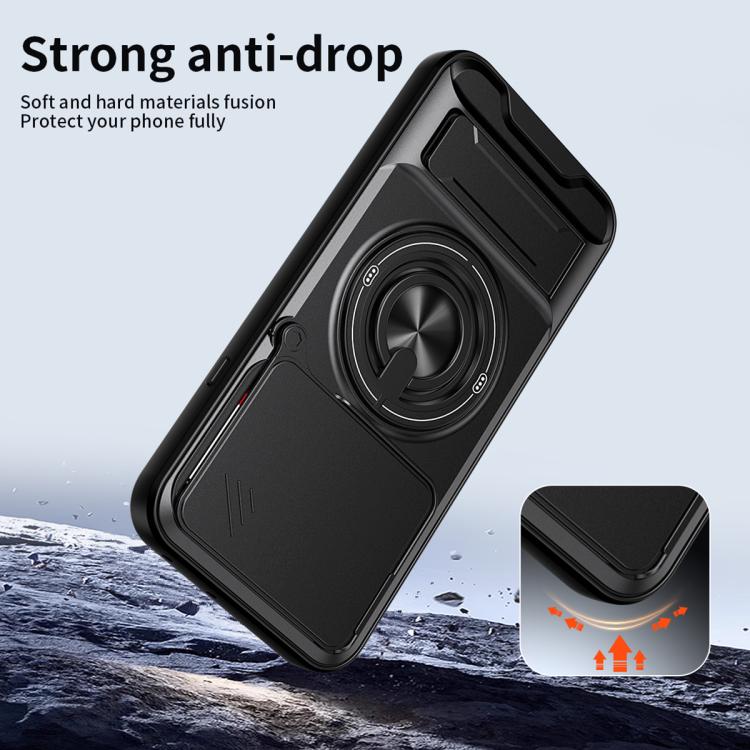 For Nothing Phone 4a Lens Sliding Window Multifunctional Magnetic Shockproof Phone Case
