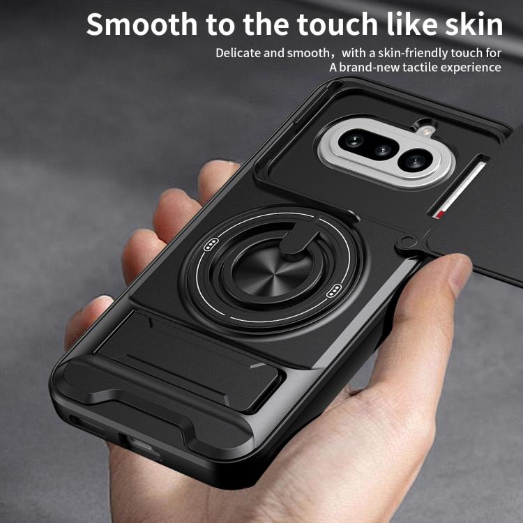 For Nothing Phone 4a Lens Sliding Window Multifunctional Magnetic Shockproof Phone Case