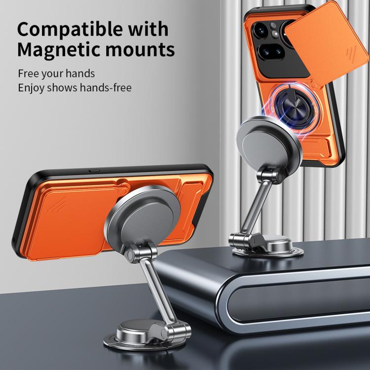 For Nothing Phone 4a Pro Lens Sliding Window Multifunctional Magnetic Shockproof Phone Case