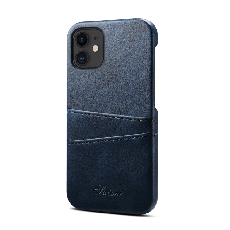 For iPhone 12 / 12 Pro Calf Texture Back Cover Protective Case with Card Slots