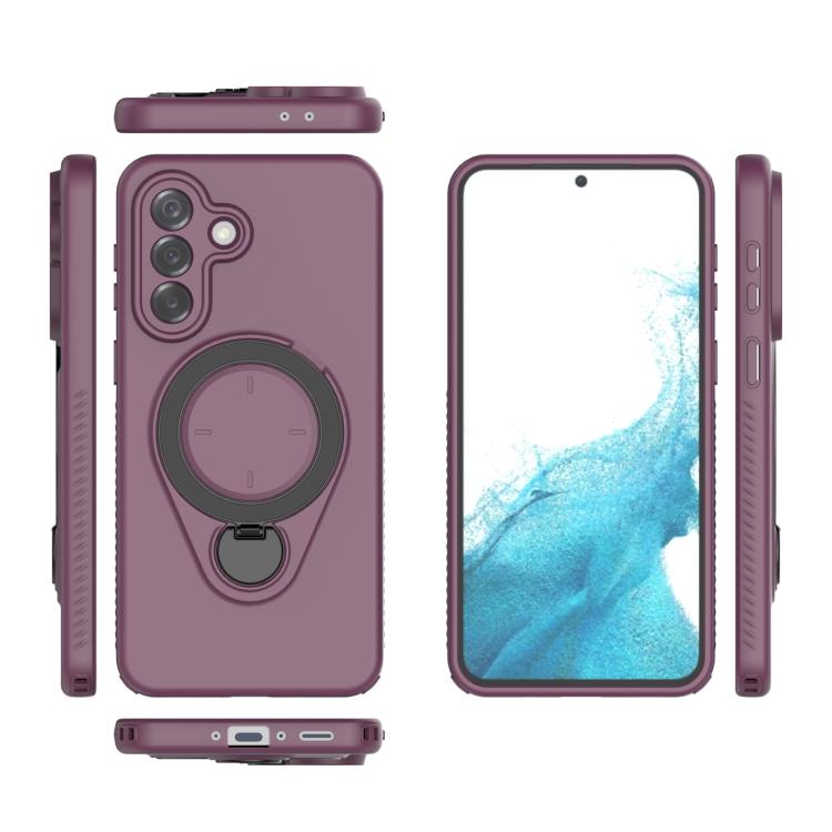 For Samsung Galaxy A37 5G Ring Shield MagSafe TPU Phone Case with 360 Degree Rotating Holder