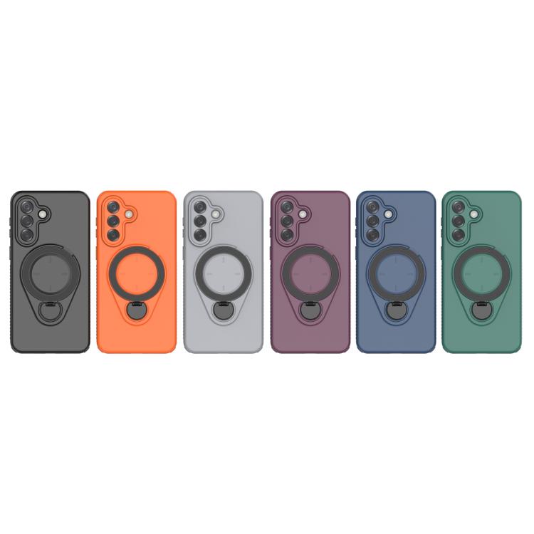 For Samsung Galaxy A37 5G Ring Shield MagSafe TPU Phone Case with 360 Degree Rotating Holder
