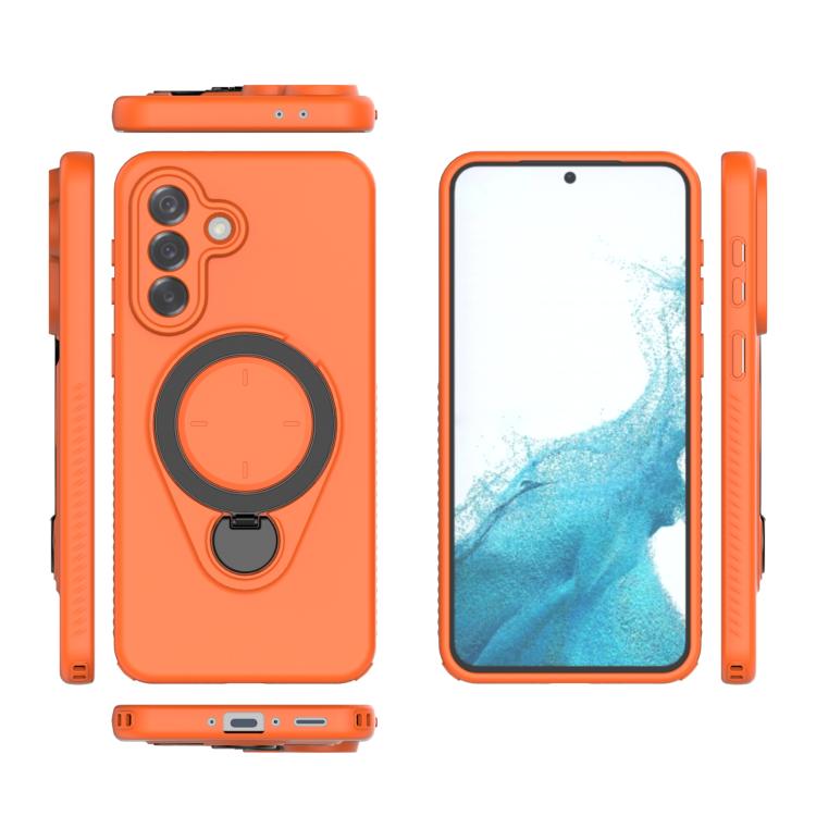For Samsung Galaxy A37 5G Ring Shield MagSafe TPU Phone Case with 360 Degree Rotating Holder