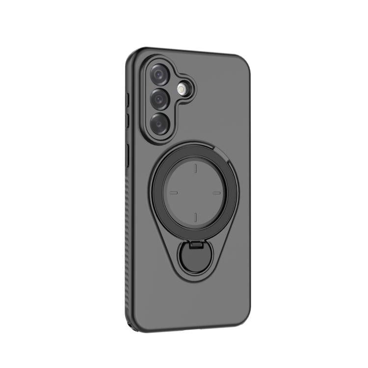 For Samsung Galaxy A37 5G Ring Shield MagSafe TPU Phone Case with 360 Degree Rotating Holder
