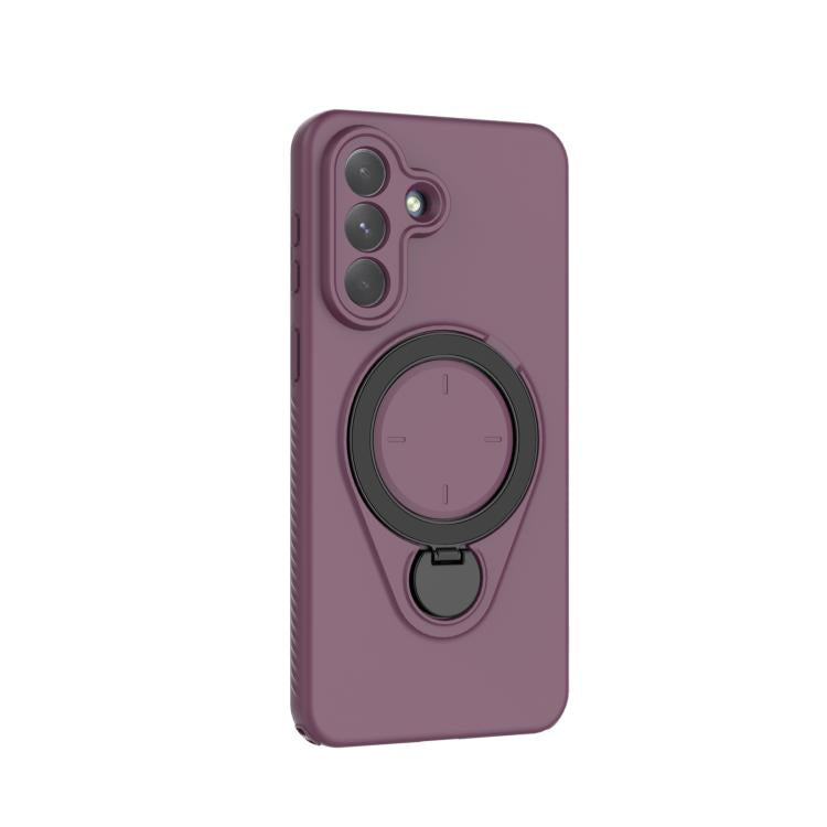 For Samsung Galaxy A57 5G Ring Shield MagSafe TPU Phone Case with 360 Degree Rotating Holder