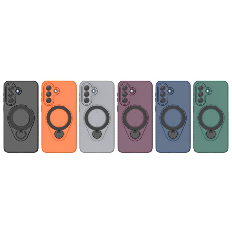 For Samsung Galaxy A57 5G Ring Shield MagSafe TPU Phone Case with 360 Degree Rotating Holder