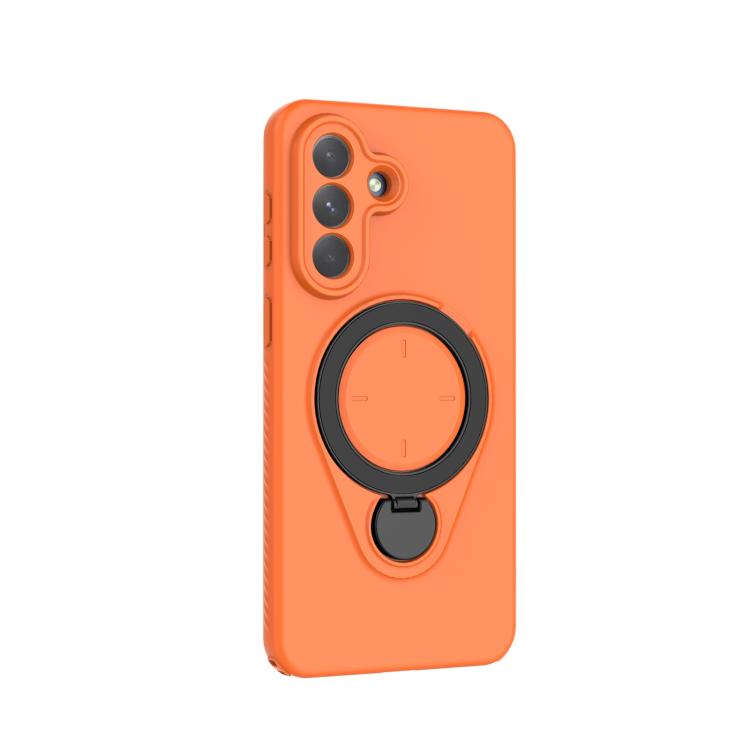 For Samsung Galaxy A57 5G Ring Shield MagSafe TPU Phone Case with 360 Degree Rotating Holder