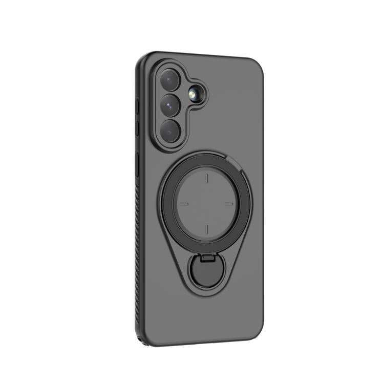 For Samsung Galaxy A57 5G Ring Shield MagSafe TPU Phone Case with 360 Degree Rotating Holder