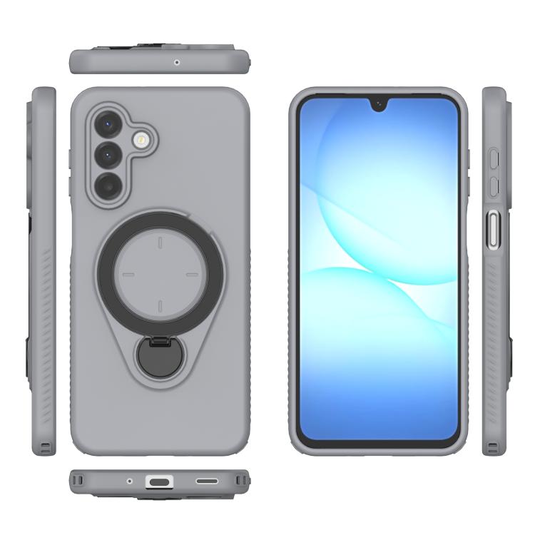 For Galaxy A17 5G Ring Shield MagSafe TPU Phone Case with 360 Degree Rotating Holder