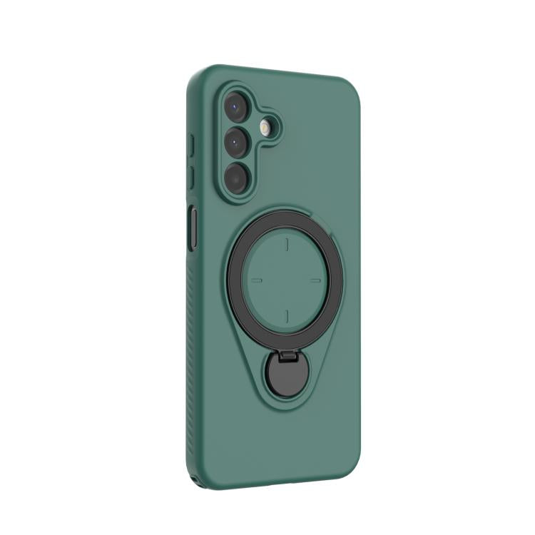 For Galaxy A17 5G Ring Shield MagSafe TPU Phone Case with 360 Degree Rotating Holder