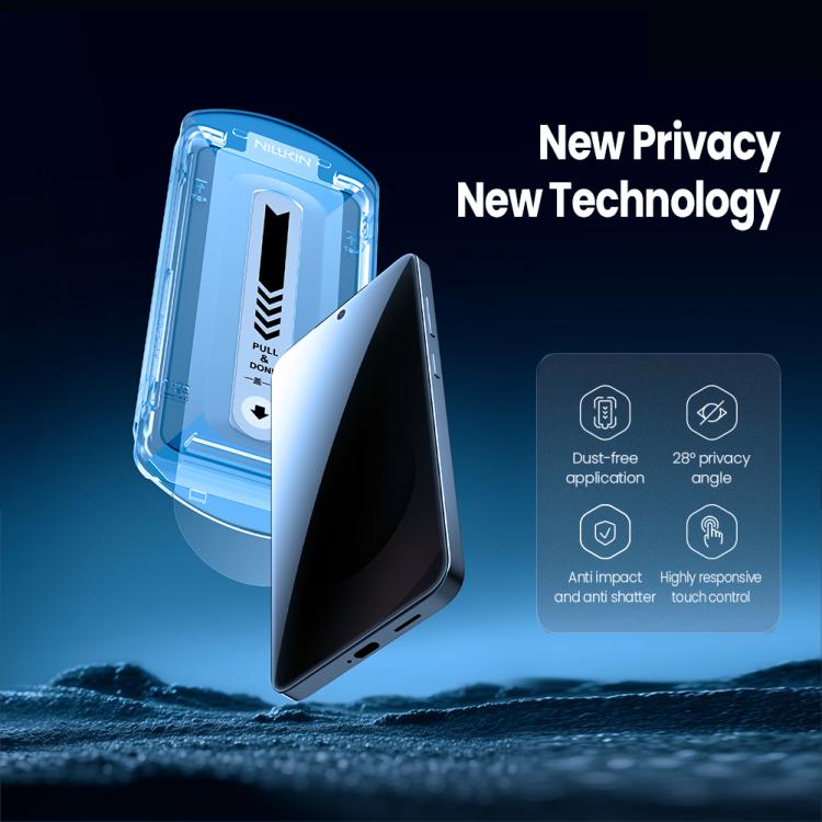 For Samsung Galaxy S26 5G NILLKIN Guardian Full Coverage Privacy Tempered Glass Film - Black