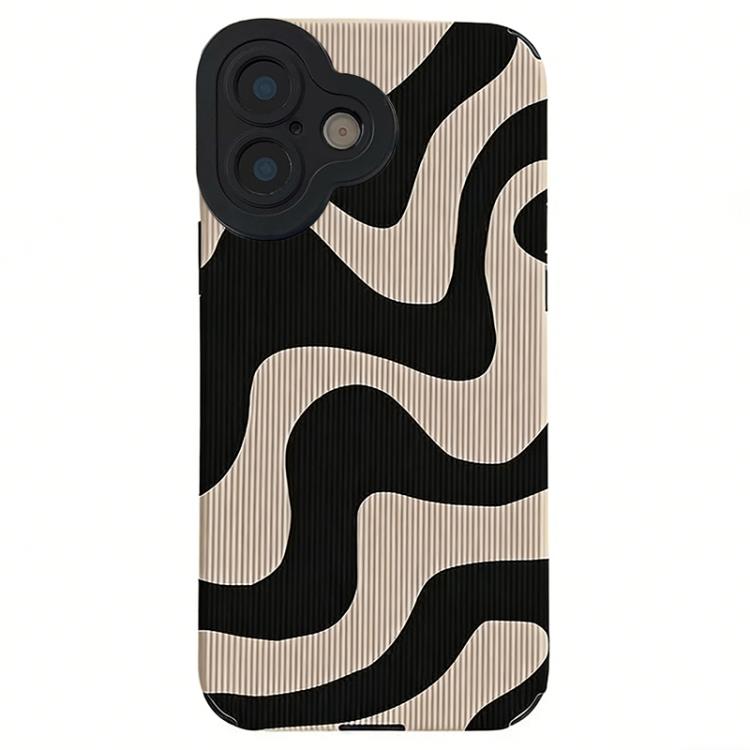 For iPhone 17 Leather-Textured TPU Phone Case - Zebra Pattern