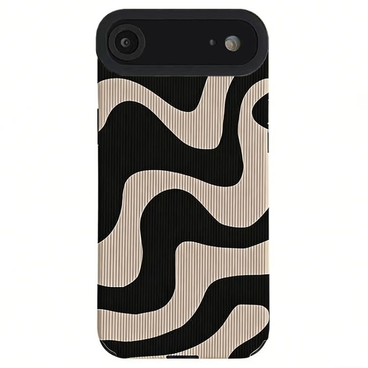 For iPhone Air Leather-Textured TPU Phone Case - Zebra Pattern